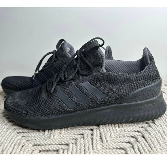 Adidas: Black Cloud Foam Sneakers - Picture 2 of 10